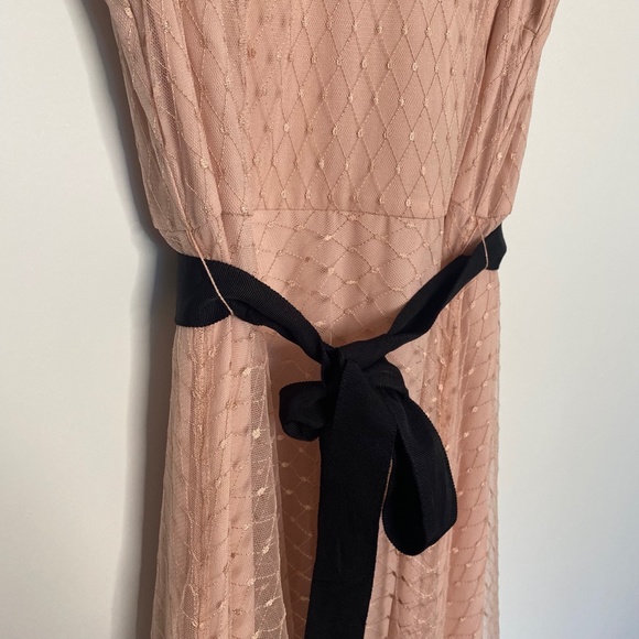 NWT Talbots Sleeveless Lace Midi Dress Peach - Picture 5 of 11